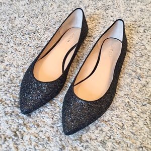 🖤Joe’s Black Glitter Flats🖤